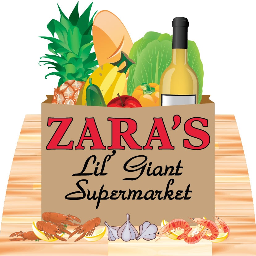 Zara's Lil' Giant Supermarket & Po-boys logo