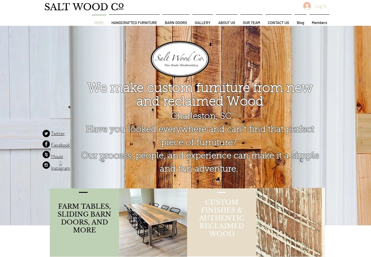 Handmade Wood Furniture Charleston SC logo