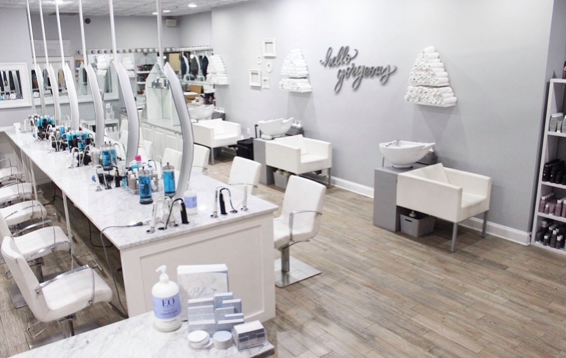 BLEU, a Blowdry Bar logo