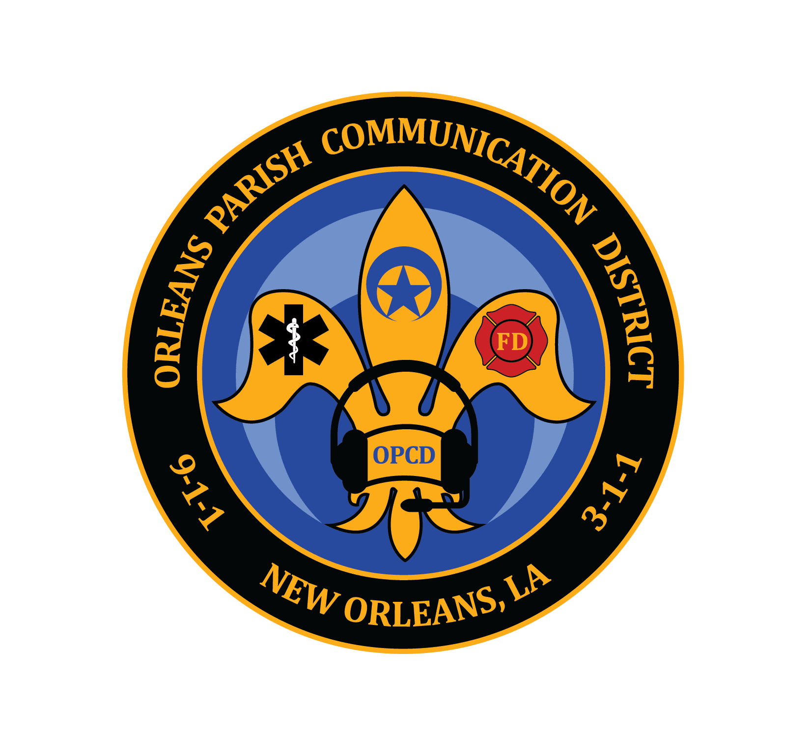 Orleans Parish Communication District logo