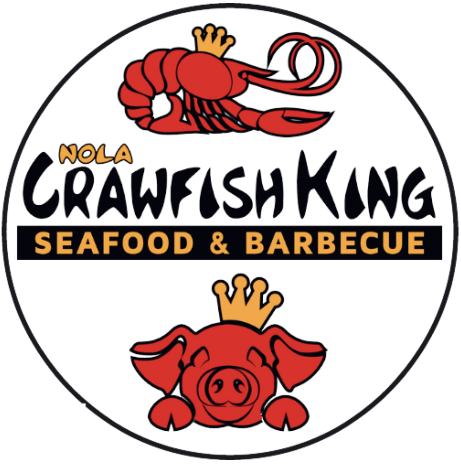 NOLA Crawfish King Seafood & Barbecue logo